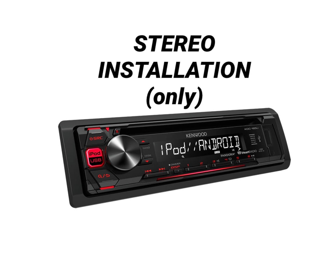 Basic Radio Installation (In-Store Only)